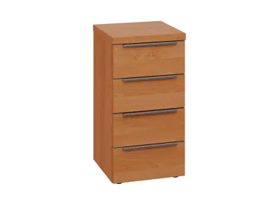 SIN 2 - 44Z kancelářská skříň, 4-zásuvková, 770x400x400, olše jantar